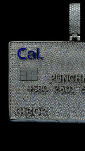 จี้บัตรเครดิตสินค้ามาใหม่925เงินวีซ่าสีเงินจี้ประดับเพชรแบบสี่เหลี่ยมผืนผ้ามีเอกลักษณ์สำหรับจี้ฮิปฮอปน้ำแข็งขนาดใหญ่ - Product Image 6