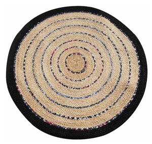 Alfombra de Yute Tejida a Mano, Hilo Natural, Estilo Rústico Vintage, Beige, Trenzada, Reversible, Ecológica, Apta para Mascotas, Pelo Medio Fino, para Dormitorio - Product Image 3