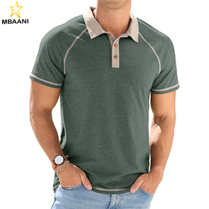 Polo à manches courtes raglan pour homme - Product Image 1