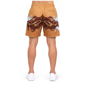 Shorts de qualité supérieure pour la crème glacée, design graphique personnalisé, tissu léger et respirant, confortables pour le streetwear et le quotidien - Product Image 2
