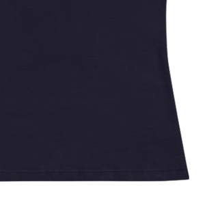 T-shirt décontracté pour femme, bleu marine, lettres graphiques roses, col rond, coton doux, manches courtes, vêtement de mode décontracté - Product Image 5