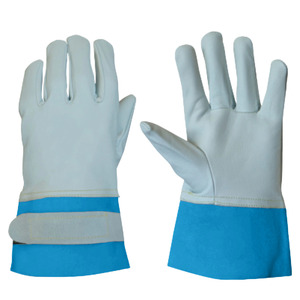 High Quality Heavy-Duty TIG Welding Gloves Smooth Safety <b>Cuff</b> 11 oz Sheep Grain Cow Split Leather Abrasion Resistance Hand <b>Arm</b> - Product Image 2