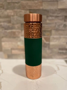 <b>Decorative</b> Design Copper Water Bottle Elegant Metal Drinkware for Healthy Hydration and Gift Giving - Product Image 1