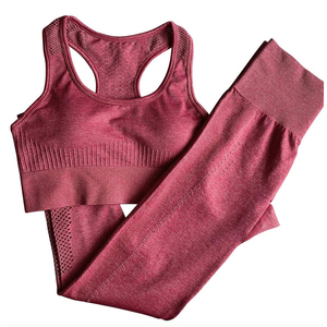 Ensemble de vêtements de sport élégants, deux pièces, tenue de fitness, tenue de sport, extensible, respirant, vêtements de yoga, logo personnalisé, OEM, vente en gros - Product Image 6