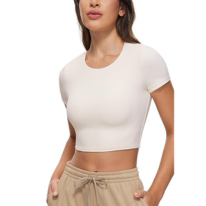 Women's Outdoor Sports <b>Crop</b> <b>Top</b> for <b>Dance</b> Running Yoga Breathable and Quick Dry Fitness <b>Top</b> - Product Image 4