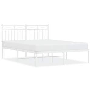 Base de Cama Doble de Acero con Recubrimiento en Polvo Blanco, Categoría de Productos de Camas Metálicas - Product Image 2