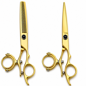Tijeras de Corte de Pelo Rectas y Afiladas de 6 Pulgadas, Tijeras Giratorias de Acero Inoxidable con Rotación de 720 Grados, para Mano Derecha - Product Image 2