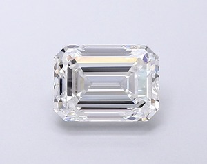 Excellente production de bijoux de luxe polonais, fournissant un diamant blanc de laboratoire de qualité supérieure, taille émeraude, 1,54 carat, couleur F, pureté VVS2. - Product Image 2