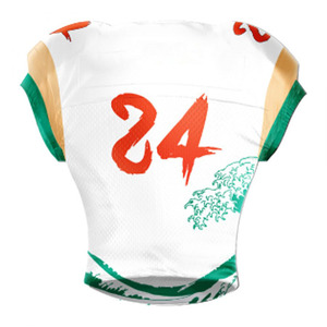 Maillots de football américain personnalisés par sublimation, coupe ample, en mesh, avec broderie tackle twill, à bas prix - Product Image 2