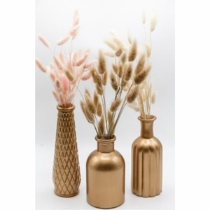 Luxury Electroplated Gold Geometric <b>Ceramic</b> <b>Vase</b> Nordic Geometric Tabletop Flower Pots Set for Wedding Decor Hotel Centerpiece - Product Image 4