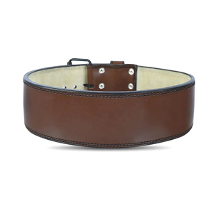 Ceinture de musculation réglable avec logo personnalisé, 10 mm/13 mm, cuir véritable, protection professionnelle, respirante, légère - Product Image 2