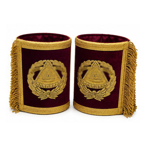 Boutons de manchette maçonniques avec motifs personnalisés, matériau de qualité, finition lisse et design confortable pour accessoires vestimentaires formels - Product Image 2