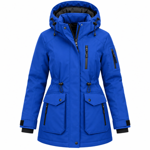 Veste de sport décontractée grande taille, parka chaude et isolante pour femme, manteau avec rembourrage en coton, vente en gros - Product Image 1
