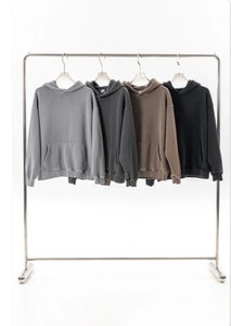 Heavyweight Washed <b>Box</b> Fit Hoodie 400 GSM Cotton Oversized Pullover <b>Drop</b> Shoulder Hoodies Custom Logo Streetwear Private Label - Product Image 5