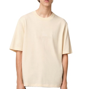 Camiseta Extra Grande Premium para Hombre, de Algodón, Corte Holgado, Lisa, Minimalista, Estilo Urbano, Informal - Product Image 1