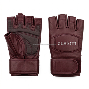 OEM Custom Leather Gym Workout <b>Gloves</b> Padded Palm <b>Weight</b> <b>Training</b> <b>Gloves</b> Low MOQ Supplier - Product Image 3