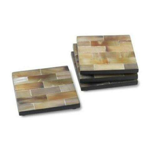 Juego de posavasos de cuerno Natural Premium, superventas, utensilios de cocina hechos a mano de mesa, posavasos de cuerno por Crescent Crafts - Product Image 4