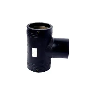 In stock discount HDPE pipe fitting PE100 butt fusion equal tee for water system
