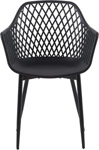 Modern Metal <b>Dining</b> <b>Chair</b> with Armrest Backrest Outdoor Indoor Home Furniture - Product Image 4