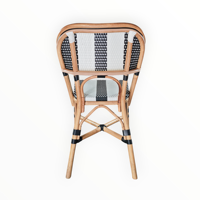 Chaise de bistrot la plus populaire pour café, restaurant, espaces résidentiels et publics - Rotin synthétique naturel tressé avec garantie de tissage de 3 ans