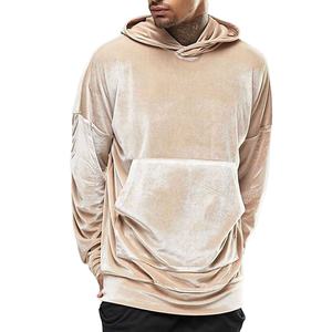 Sudaderas de Terciopelo Personalizadas para Hombre con Serigrafía, Diseño de Bolsillo Ecológico, Ligeras, Gran Venta, Precio Razonable - Product Image 1