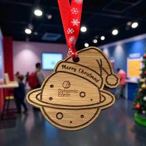 Ornements de Noël en bois de luxe faits à la main, décorations de fêtes modernes personnalisées, décorations de Noël pour la maison, cadeau - Product Image 5