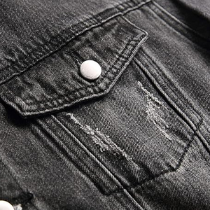 Vestes en jean confortables de haute qualité pour hommes, prix de gros, excellent rapport qualité-prix, design à col montant et capuche, vêtements d'hiver longs - Product Image 6