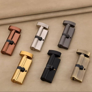 Manija de latón de alta resistencia de 80 mm con liberación de emergencia operada con monedas para seguridad en baños públicos y armarios de oficina. - Product Image 1