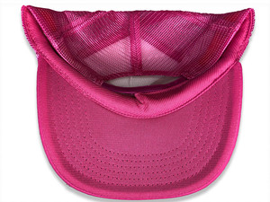Casquette de camionneur en toile respirante et imperméable à 6 panneaux en maille rose, réglable, unisexe, style décontracté, pour adultes, toutes saisons - Product Image 3