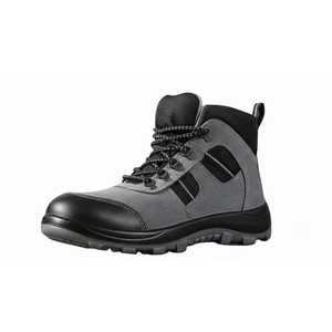 Men High Ankle Durable Safety Boots Steel Toe Breathable Lining Work Boots Genuine Leather PU Sole for Mining Construction - Product Image 5