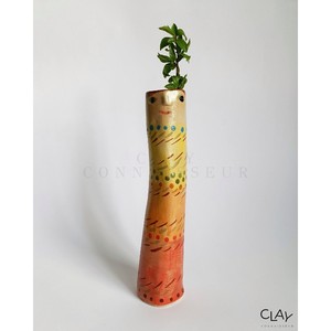 Jarrón de Cerámica Hecho a Mano por Expertos en Arcilla, Estilo Bohemio, Esmalte Pintado, 16-24 Pulgadas, Decoración de Mesa - Product Image 1