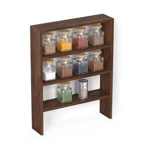 Nuevo Diseño Yobeo, Estante Organizador de Especias de Madera de Ingeniería de 4 Niveles, Exhibidor de Botellas de Especias y Soporte para Tazas - Product Image 3