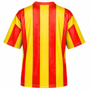 T-shirt rayé NSPDK Sorority rouge et jaune à manches courtes avec lettres grecques 1923, t-shirt décontracté respirant pour femme, coupe classique - Product Image 3