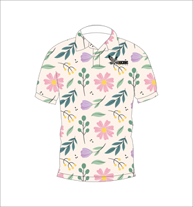 <b>Mens</b> Pastel Floral Print <b>Polo</b> <b>Shirt</b> Short <b>Sleeve</b> Casual Summer Golf <b>Polo</b> Lightweight Collared Fashion <b>Shirt</b> - Product Image 3