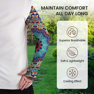 Unisex Adult Summer Sport Arm Warmers Custom Quick-Dry and Anti-Slip <b>Sunscreen</b> Sleeves with Ice Silk for Protection - Product Image 4