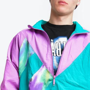 Sublimated Nylon Windbreaker <b>Set</b> Custom Wholesale USA Casual Autumn Jacket Pants Printed Urban Street Outfit Factory Supplier - Product Image 6