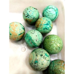 Vente en gros de sphères de turquoise africaine naturelle sculptées à la main, imperméables, minéraux Feng Shui, mascotte, décoration de la maison - Product Image 1