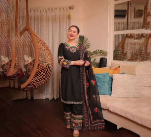 Traditional abaya <b>dress</b> for Women <b>Eid</b> Ramzan Special Dhoti Kurta Set Readymade Dhoti Style Pant Natural <b>Pakistani</b> modest <b>dress</b> - Product Image 1