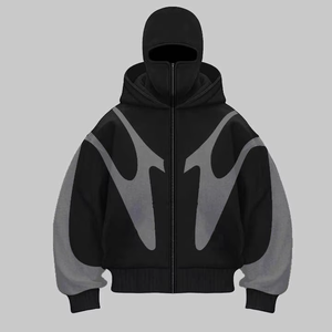 High Quality Double Hood Hoodie Unisex Streetwear Fashion Hoodie Comfortable Warm Winter Hoodie OEM ODM Factory Supplier - Product Image 1
