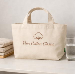 Custom logo Heat Transfer Print Heavy Duty 12OZ Natural Cotton Canvas Tote <b>Bags</b> With Bottom Gusset Side Zipper Pocket - Product Image 1