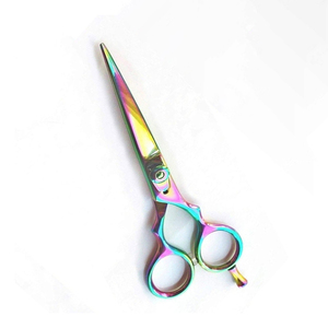 Ciseaux de coiffure pliables en acier inoxydable de 6 pouces pour droitiers, légers, tranchants, à effiler, 28 dents, professionnels - Product Image 1