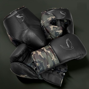 Kit d'entraînement de boxe Premium en cuir de vachette véritable, ensemble d'équipement d'entraînement de boxe, gants de sparring Super Lace, protège-tête et protège-glandes - Product Image 4