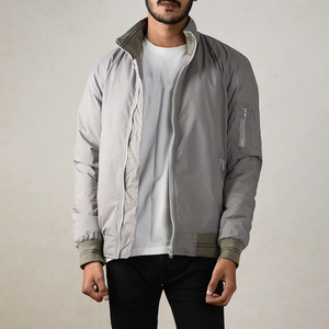 2026 OEM Custom Logo Canvas Bomber <b>Jacket</b> High Quality Polyester <b>Light</b> <b>Weight</b> Wholesale Winter <b>Jacket</b> Man's - Product Image 6