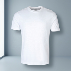 T-shirt homme blanc, simple, du Bangladesh, - Product Image 1