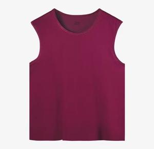 <b>Men's</b> O-Neck Patchwork Breathable <b>Sequined</b> Knitted Tank <b>Top</b> Casual Wear 100% Polyester - Product Image 3