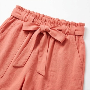 Women’s Casual Shorts Lightweight Soft Fabric <b>Elastic</b> <b>Waist</b> Drawstring Side Pocket Custom Apparel - Product Image 4
