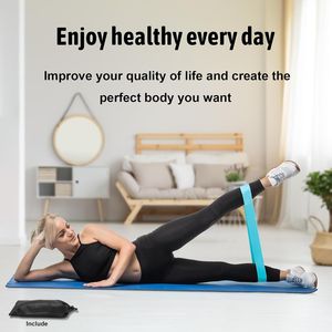Ensemble de bandes de résistance multicolores pour l'entraînement, 5 niveaux de résistance, pour faire des exercices - Product Image 5