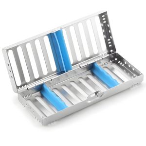 Caja de Esterilización Dental con Capacidad para 20 Instrumentos, Organizador de Herramientas Quirúrgicas de Acero Inoxidable con Soportes de Silicona - Product Image 4