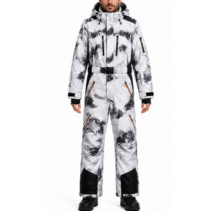 Winter Ski Suit For Men One Piece <b>Waterproof</b> Snowboard Jumpsuit Warm Insulated Windproof Snow Sports Apparel Custom Design - Product Image 3