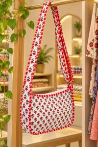 Vintage Striped Print Soft Cotton Durable Hobo <b>Bag</b> for <b>Women</b> Lightweight Zipper Shoulder Crossbody Valentine's Day Birthday - Product Image 3